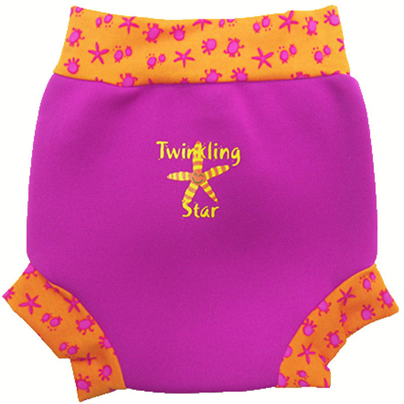 Neoprene Reuseable Swim Diaper Happy Nappy Twinkling Star Baby