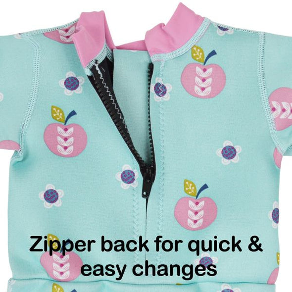 Happy Nappy Wetsuit - Apple Daisy (Only Size 3-8m left)