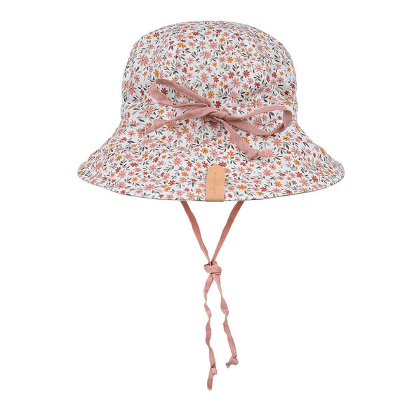 Linen Reversible Sun Hat - Fleur/Rosa Heritage Wanderer