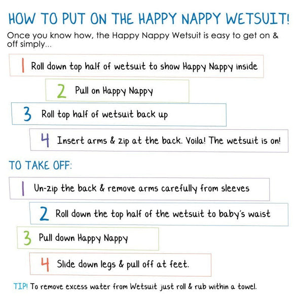 Happy Nappy Wetsuit - Surf's Up (Only Size 2y+ left)