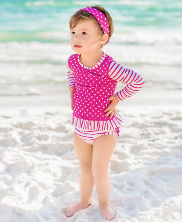 Long-Sleeved Two-Piece - Berry