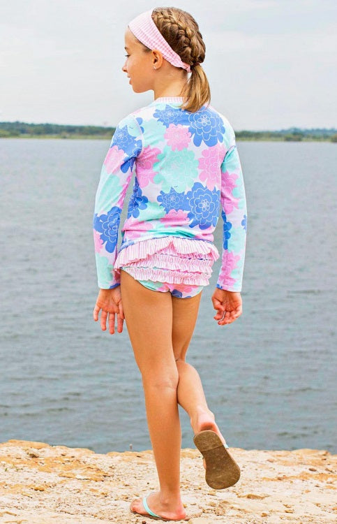 Long-Sleeved Two-Piece - Petals